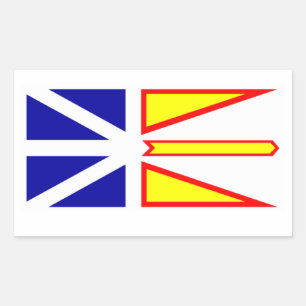 Flag of Newfoundland and Labrador, Canada. Sticker