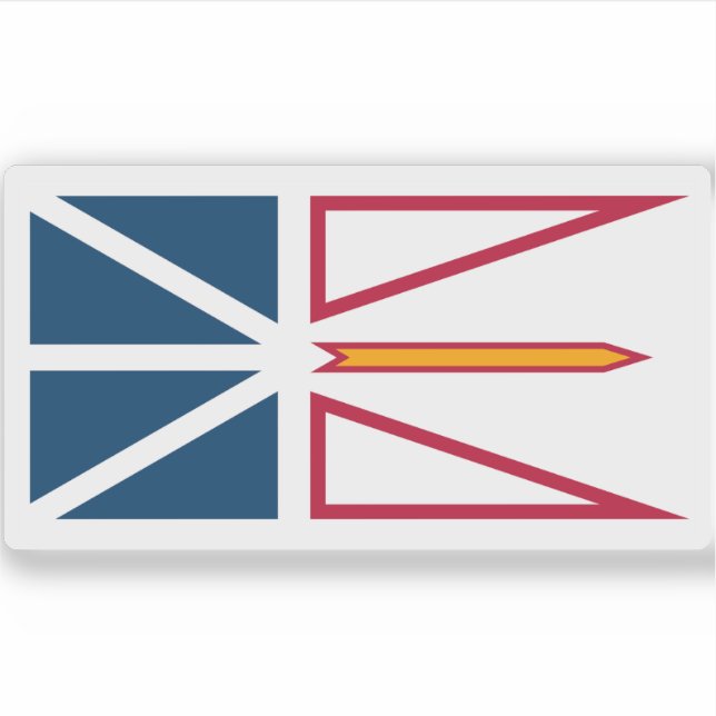 Flag of Newfoundland and Labrador province, Canada (Front)