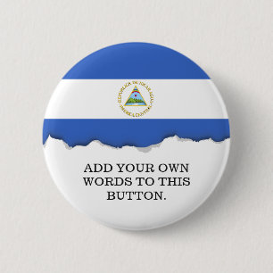 Flag of Nicaragua 2 Inch Round Button