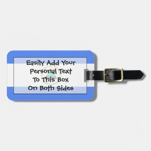 Flag of Nicaragua Easy ID Personal Luggage Tag
