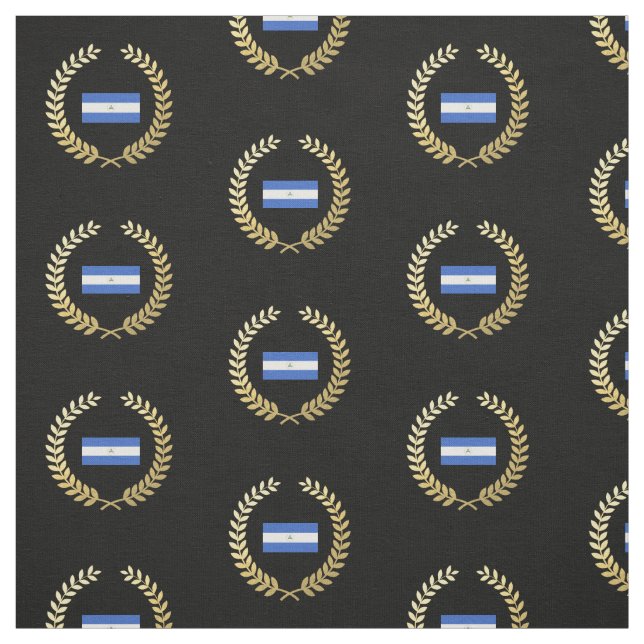 Flag of Nicaragua Fabric (Swatch)