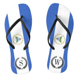 Flag of Nicaragua Flip Flops