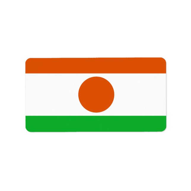 Flag of Niger Labels (Front)