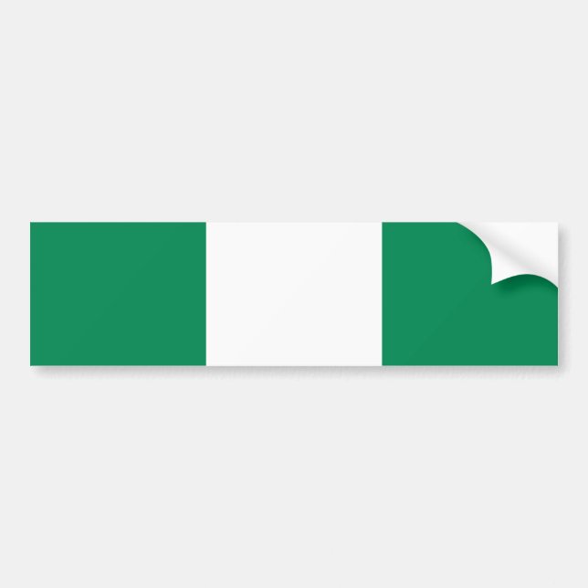 Flag of Nigeria Bumper Sticker (Front)
