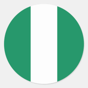 Flag of Nigeria Classic Round Sticker