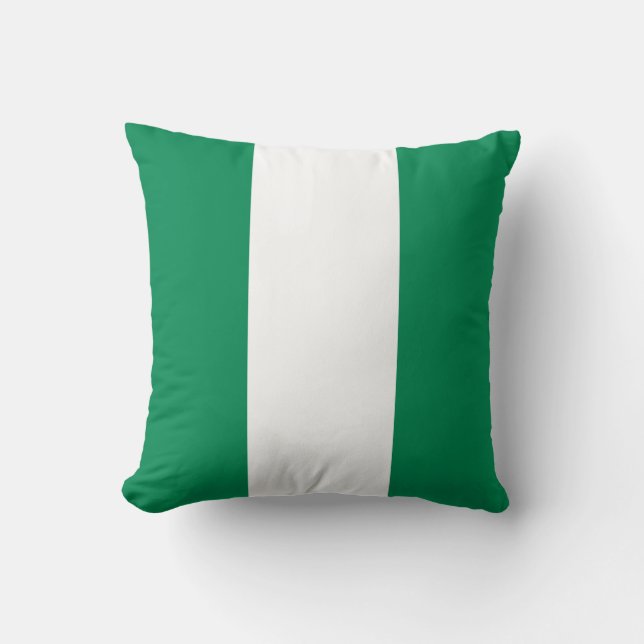Flag of Nigeria Throw Pillow (Front)
