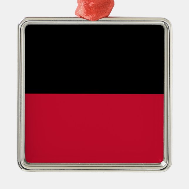 Flag of Nijmegen Metal Ornament (Front)
