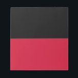Flag of Nijmegen Notepad<br><div class="desc">Flag of Nijmegen,  The Netherlands
 The flag consists of two horizontal stripes of equal width,  the upper one black and the lower one red</div>