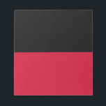 Flag of Nijmegen Notepad<br><div class="desc">Flag of Nijmegen,  The Netherlands
 The flag consists of two horizontal stripes of equal width,  the upper one black and the lower one red</div>