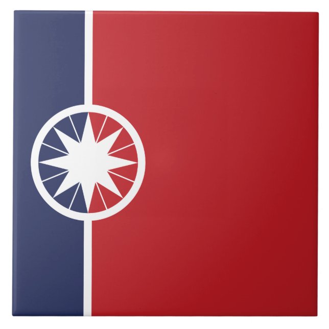 Flag of Norman (Oklahoma) Tile (Front)