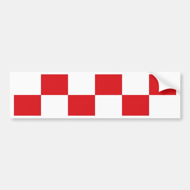 Flag of North Brabant Bumper Sticker (Front)