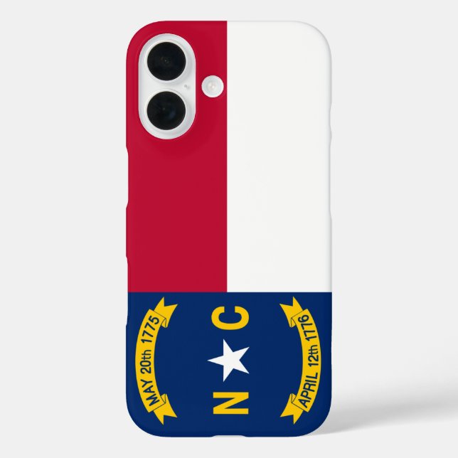 Flag of North Carolina Case-Mate iPhone Case (Back)