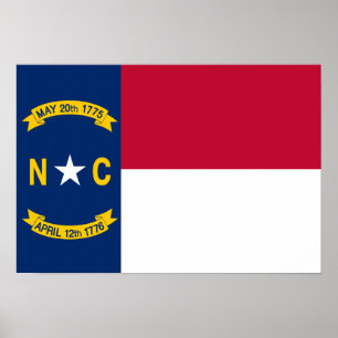 Flag of North Carolina Poster