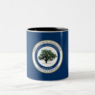 Flag of North Charleston (South Carolina) Two-Tone Coffee Mug