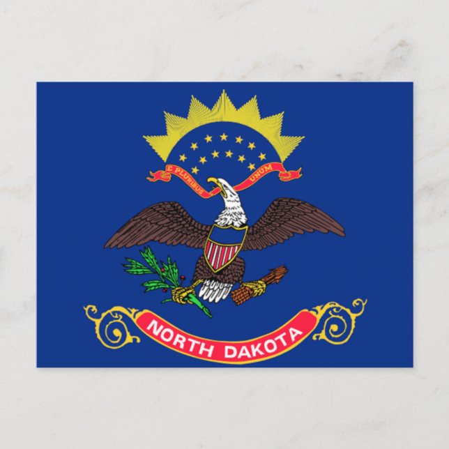 Flag of North Dakota Postcard (Front)