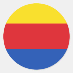 Flag of North Holland Classic Round Sticker