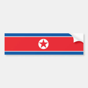 Flag of North Korea (DPRK) Bumper Sticker