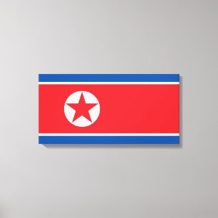 Flag of North Korea (DPRK) Canvas Print