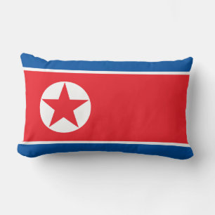 Flag of North Korea (DPRK) Lumbar Pillow
