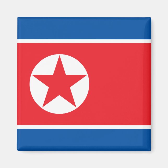 Flag of North Korea (DPRK) Magnet (Front)