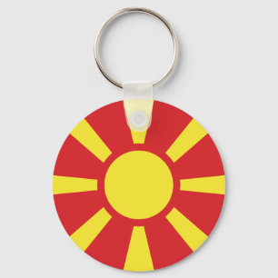 Flag of North Macedonia Keychain