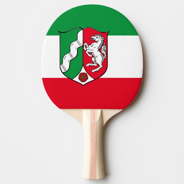 Flag of North-Rhine Westphalia Ping Pong Paddle (Front)