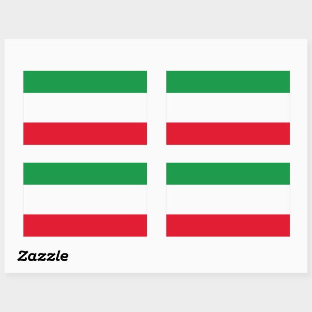Flag of North-Rhine Westphalia Rectangular Sticker (Sheet)