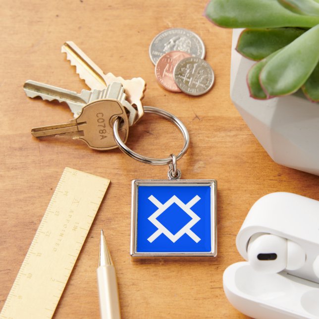 Flag of Northern Cheyenne Keychain (Desk)