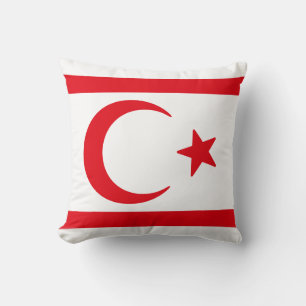Flag of Northern Cyprus Throw Pillow