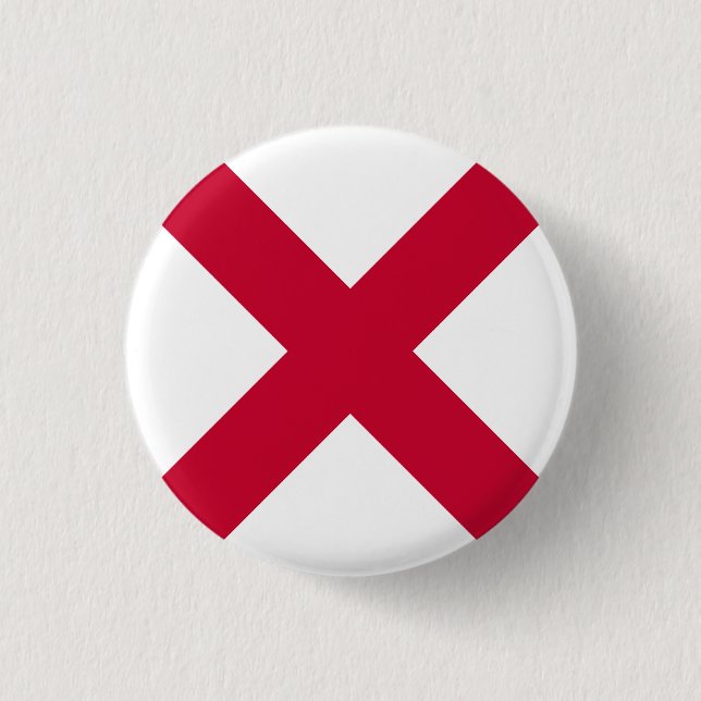 Flag of Northern Ireland 1 Inch Round Button (Front)