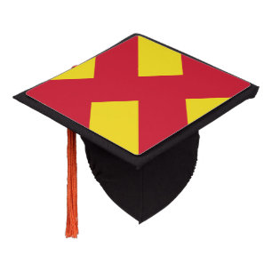 Flag of Northumberland Graduation Cap Topper