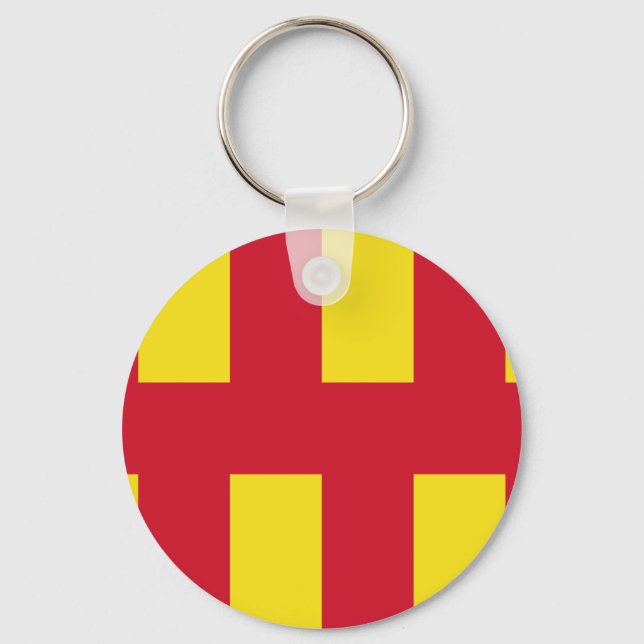 Flag of Northumberland Keychain (Front)