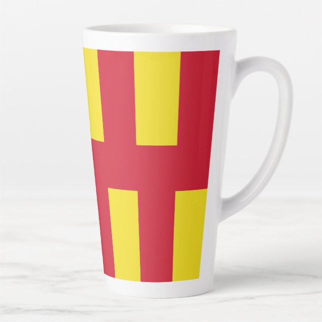 Flag of Northumberland Latte Mug (Right)