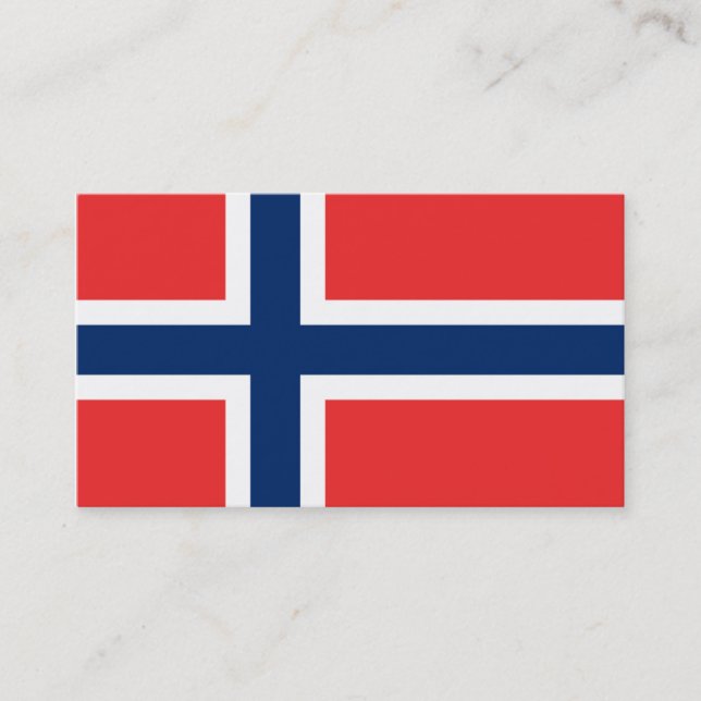Flag of Norway  Business Cards (Front)