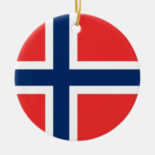 Flag of Norway Ceramic Ornament