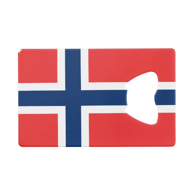 Flag of Norway Credit Card Bottle Opener (Front (Horizontal))