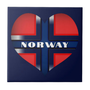 Flag of Norway Cutout Tile