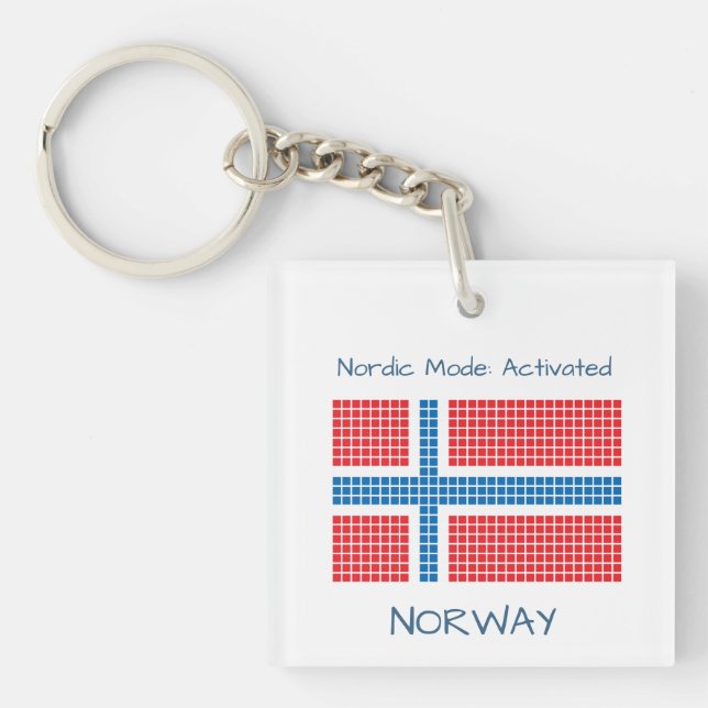 Flag of Norway Keychain (Front)
