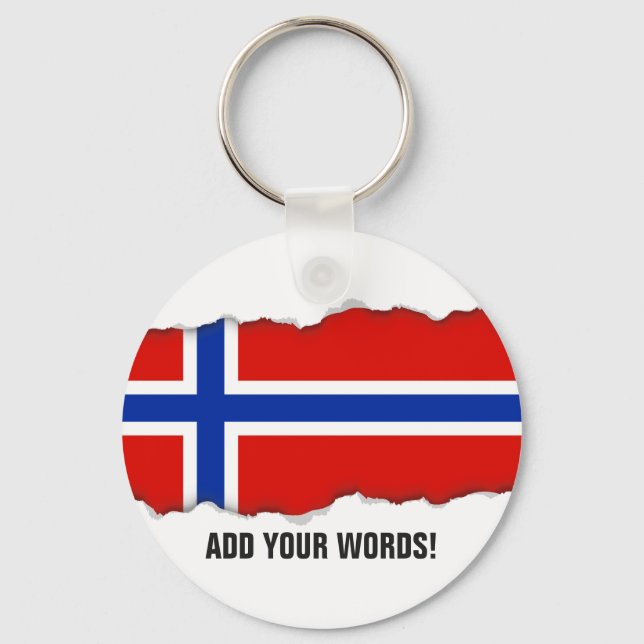 Flag of Norway Keychain (Front)
