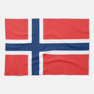 Flag of Norway Kitchen Towel