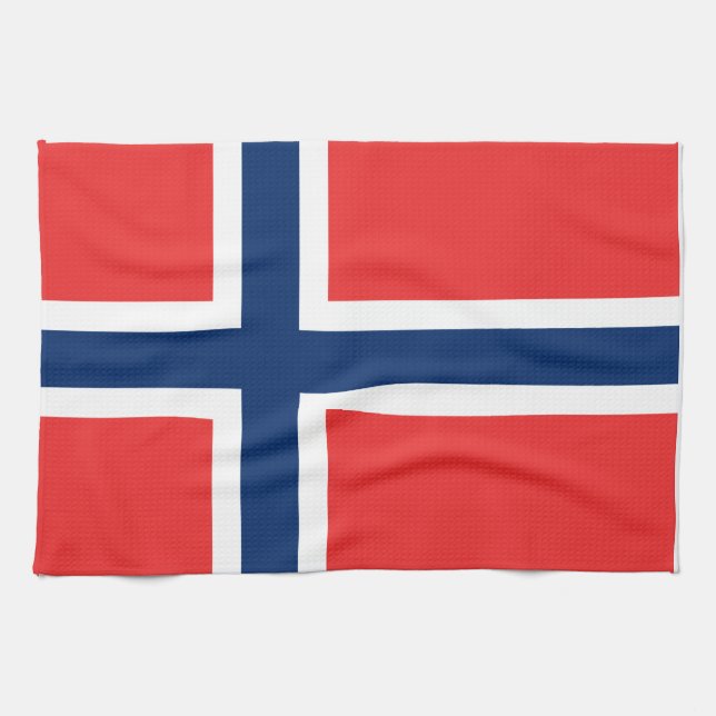 Flag of Norway Kitchen Towel (Horizontal)