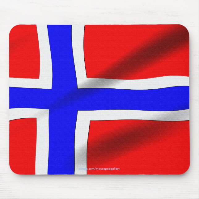Flag of Norway Patriotic World Flags Mousepad (Front)