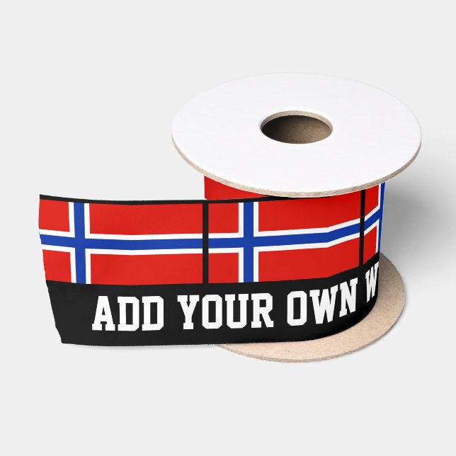 Flag of Norway Satin Ribbon (Spool)