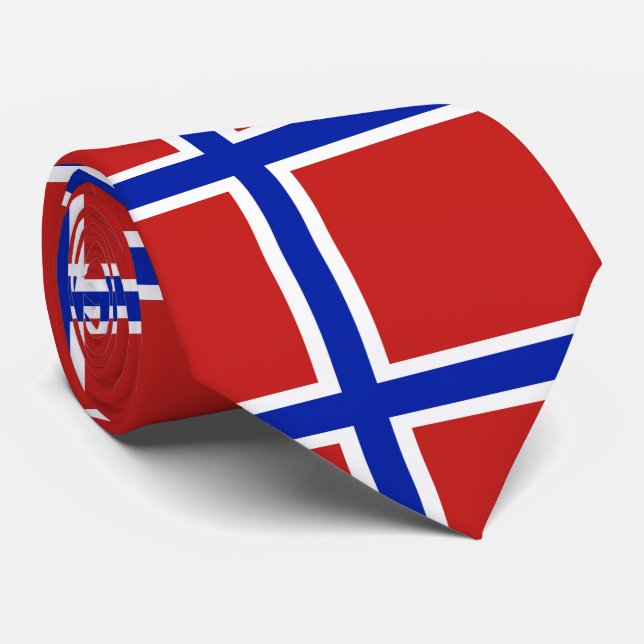 Flag of Norway Scandinavian Tie (Rolled)