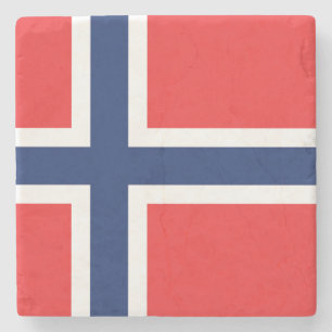 Flag of Norway Stone Coaster