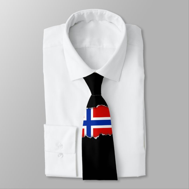 Flag of Norway Tie (Tied)