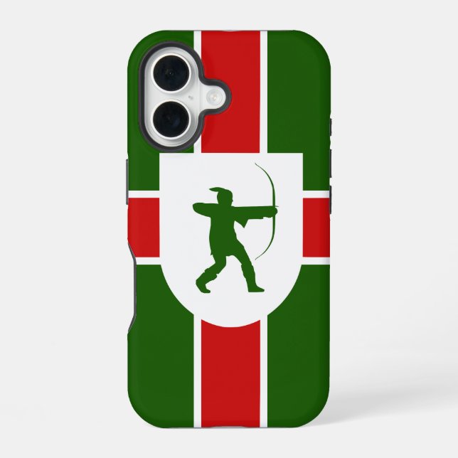 Flag of Nottinghamshire  iPhone 16 Case (Back)
