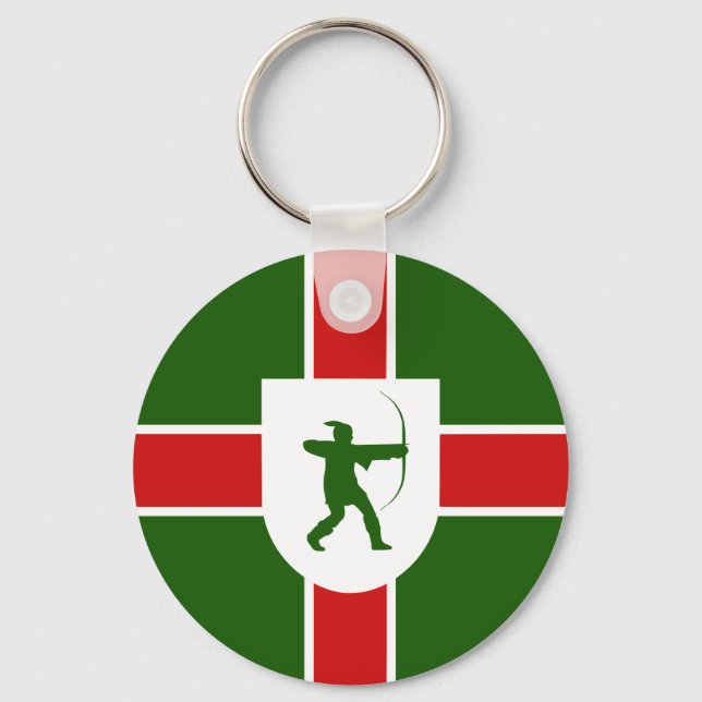 Flag of Nottinghamshire Keychain (Front)