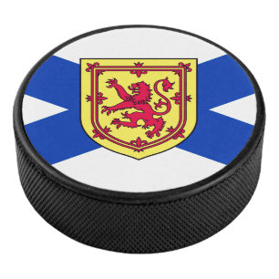 Flag of Nova Scotia, Canada Hockey Puck
