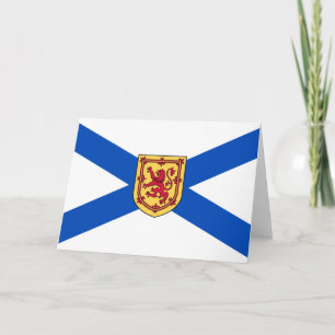 Flag of Nova Scotia (Canadian Province) Card